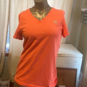 Addis’s Aeroknit small  t- shirt womans  orange short sleeve shirt